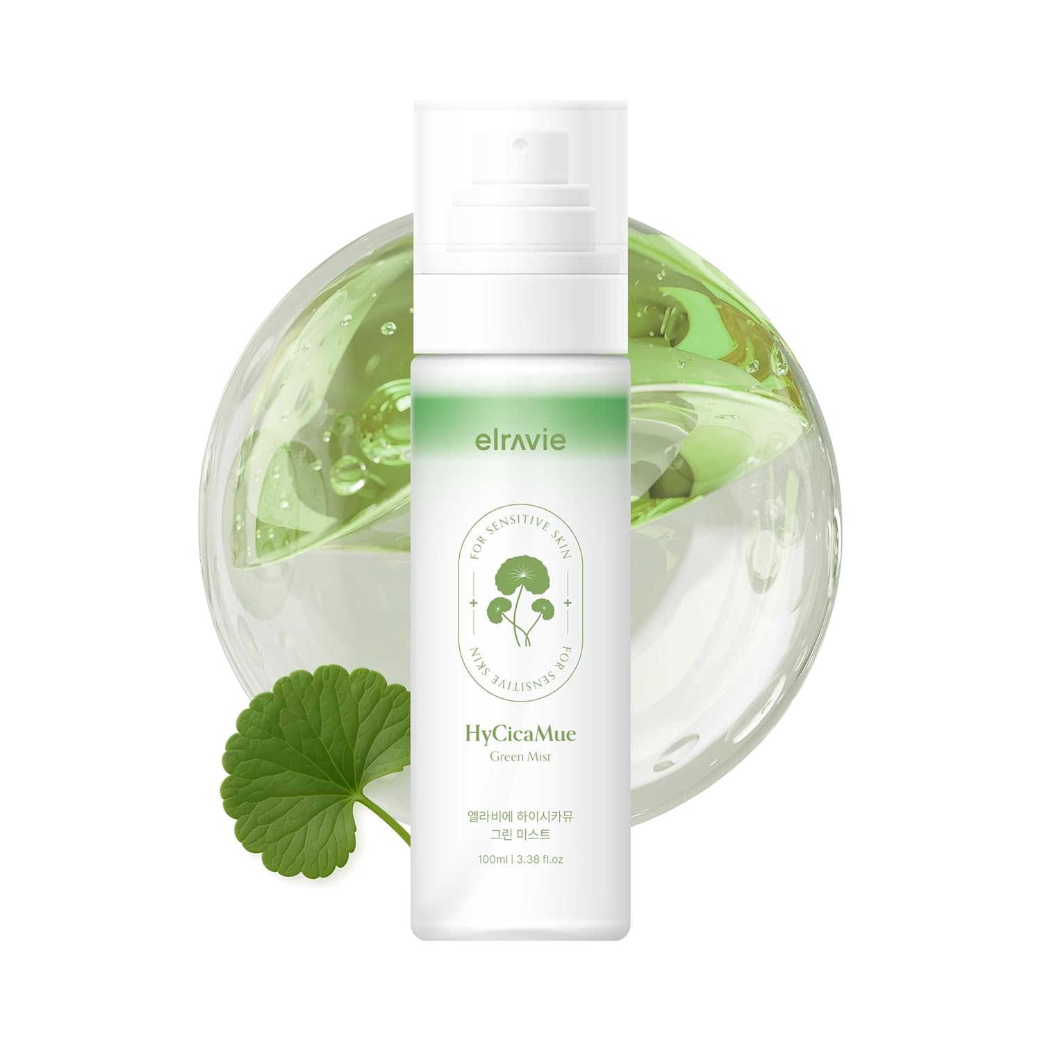 Xịt dưỡng cấp ẩm Elravie HyCicaMue Green Mist
