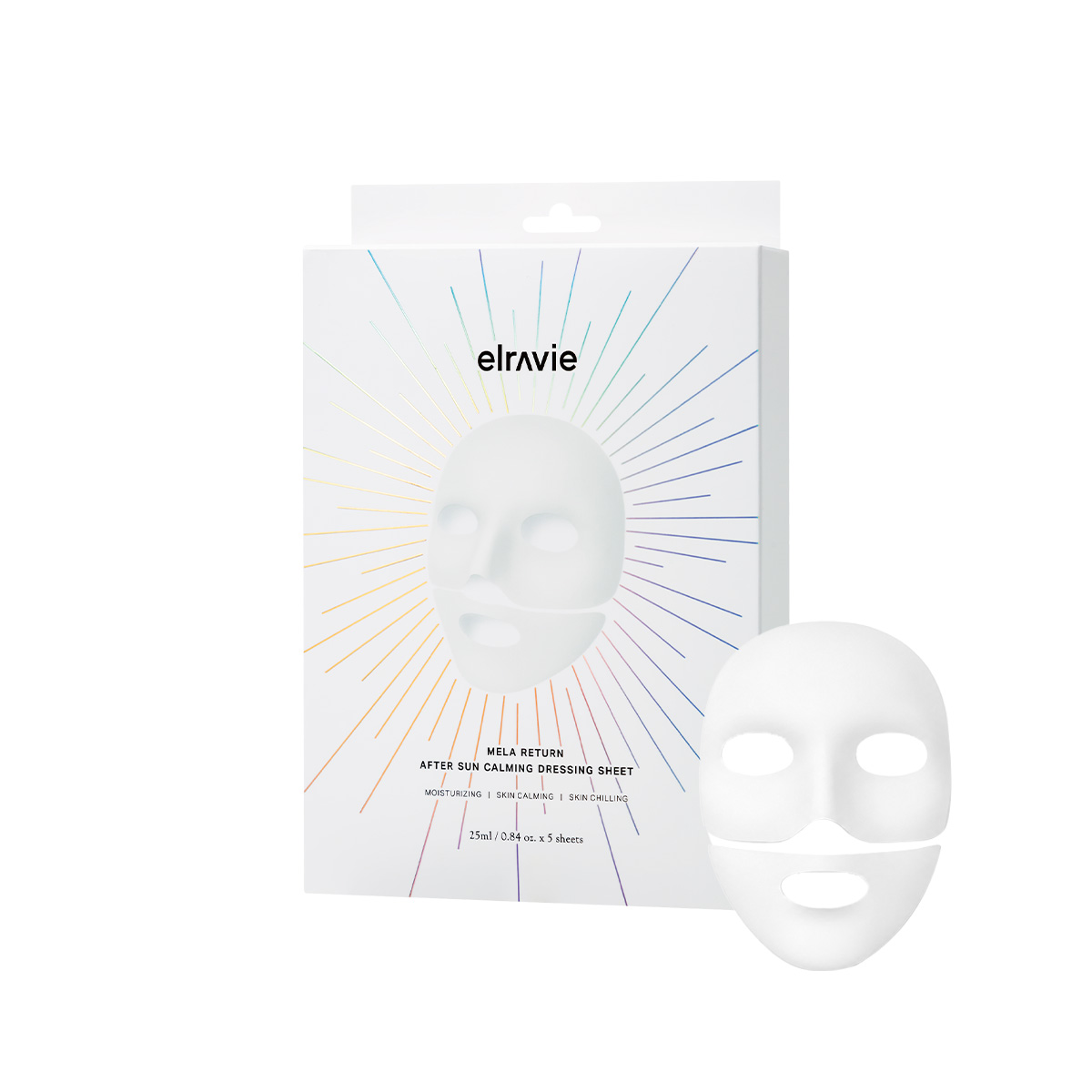 Mặt nạ Elravie After Sun Calming Sheet (Full Face) 25g*5ea