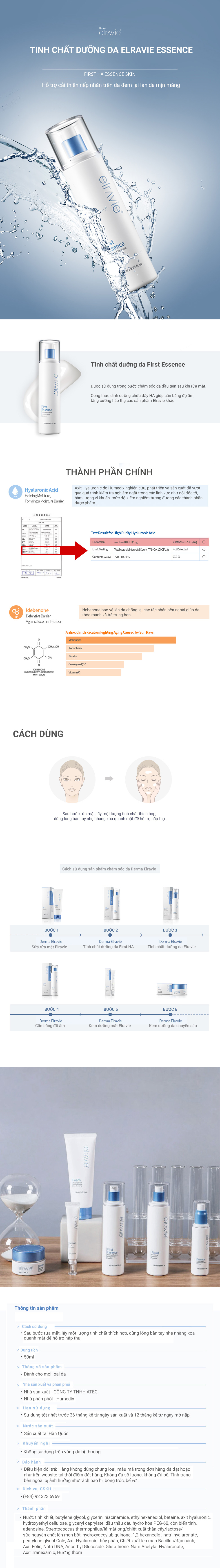 Tinh chất Elravie First HA Essence - mô tả chi tiết 1