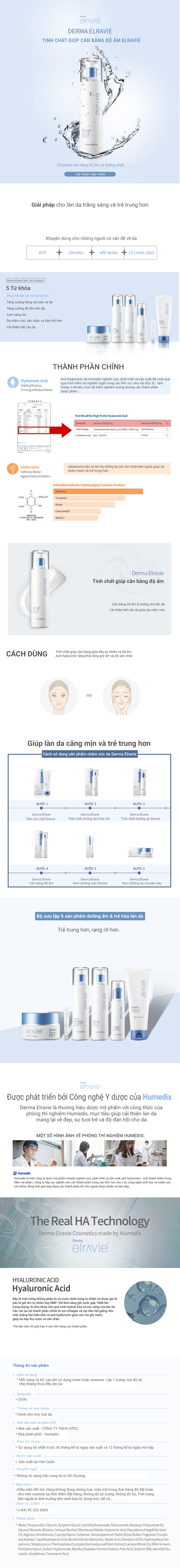 Tinh chất cân bằng độ ẩm Elravie Fluid - mô tả chi tiết 1